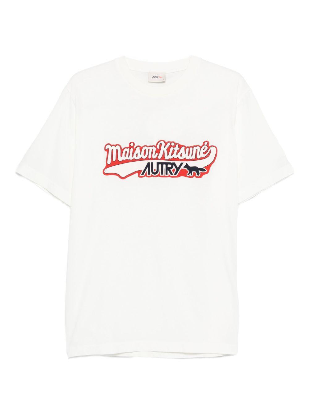 Autry x Maison Kitsuné T-shirt TSPX MK2WKITSUNEWHITE AUTRY x MAISON KITSUNÉ
