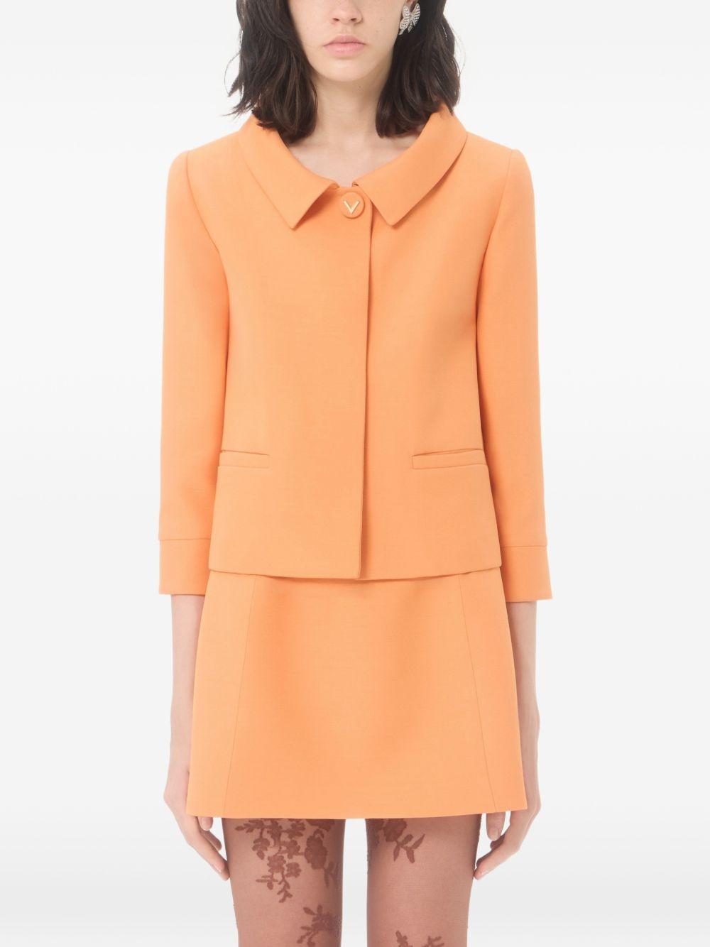 Crepe Couture jacket with jewel button 9B3CE3Y01CF 136 VALENTINO GARAVANI