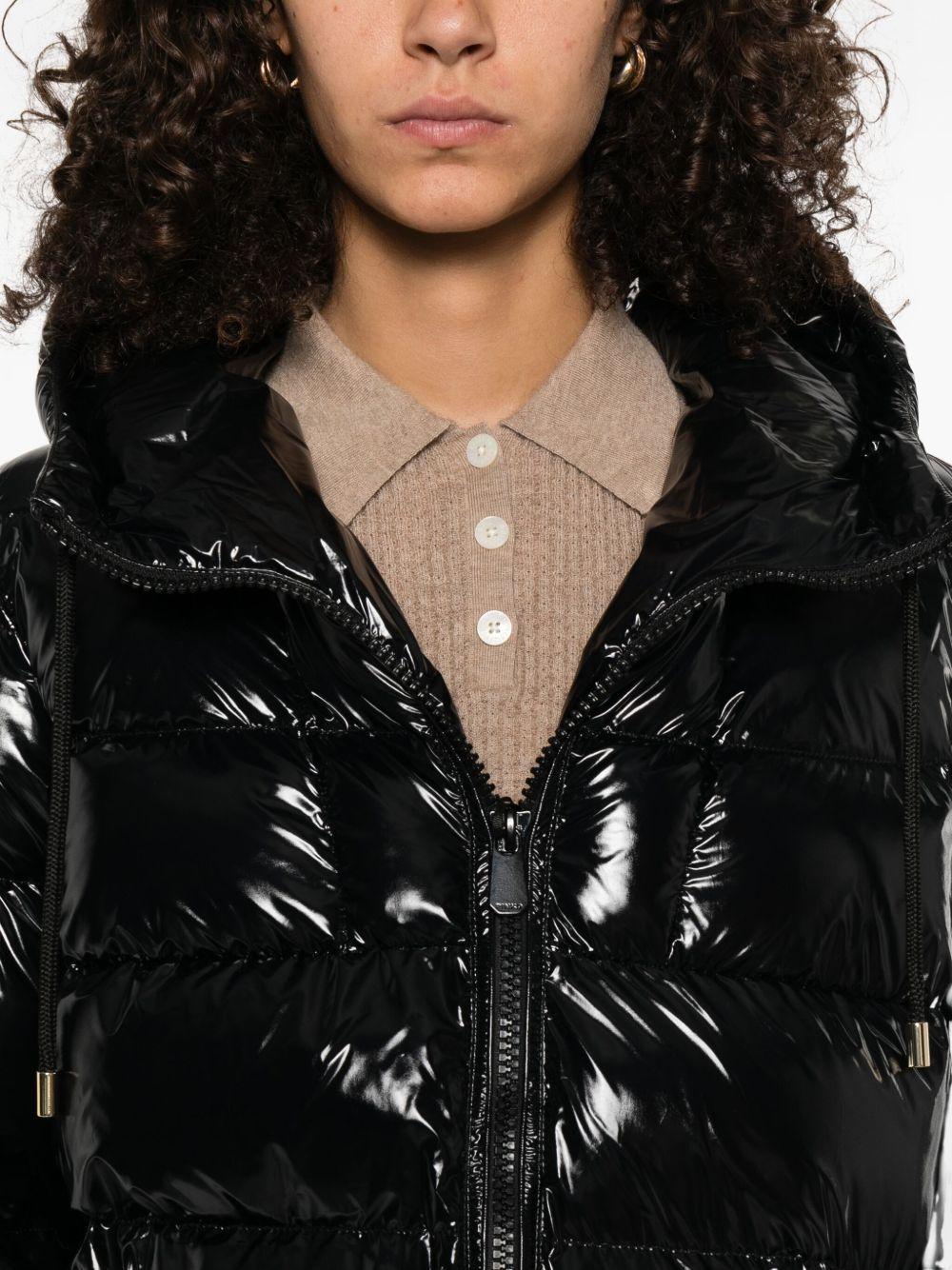 Caban jacket in crystal nylon 101597 A2P7Z99 PINKO