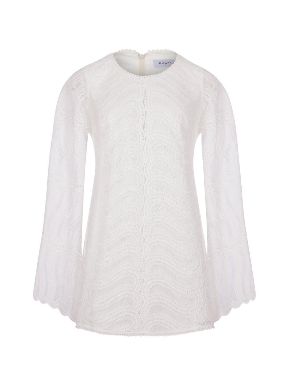 lace bell-sleeve dress 5S03053 NUC000540977_010 RAQUEL DINIZ
