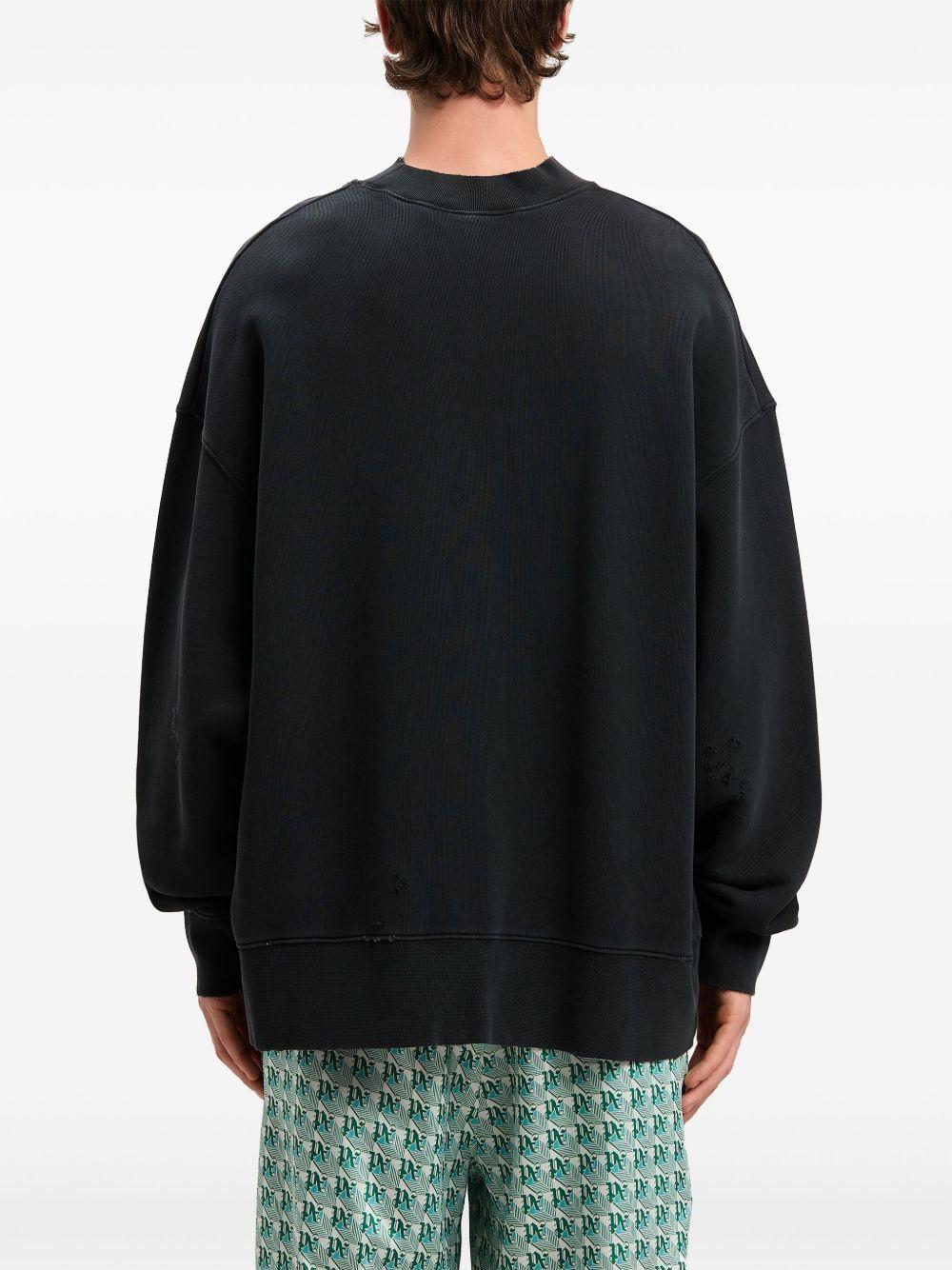Crossroads Bear sweatshirt<BR/><BR/><BR/> PMBA026S25FLE004 1084 PALM ANGELS