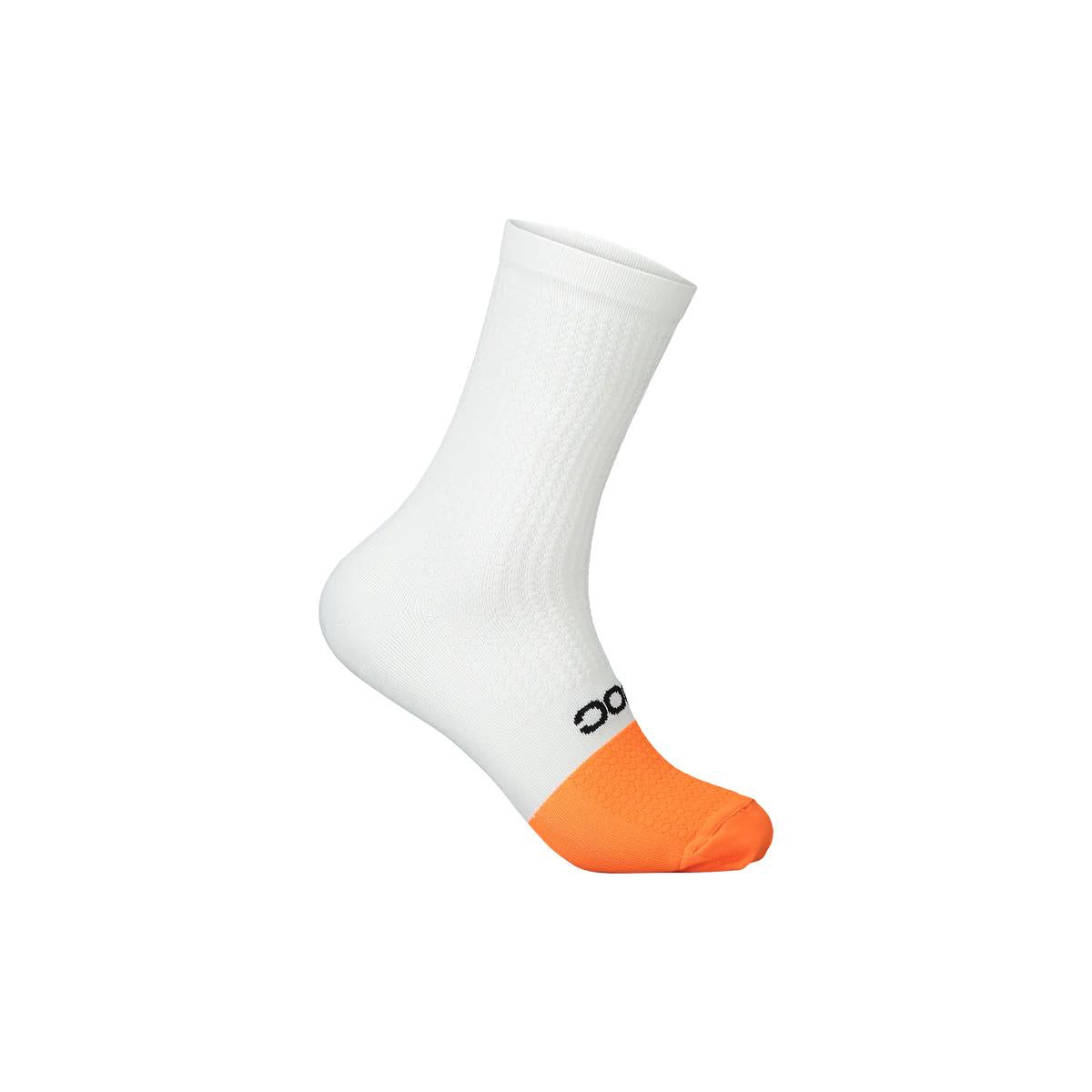 White/orange Flair sock mid 65147 HYDROGEN WHITE/ZINK ORANGE POC