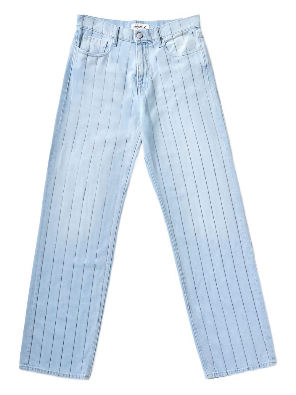 Mila straight-fit jeans with rhinestones 352P522 81 CYCLE