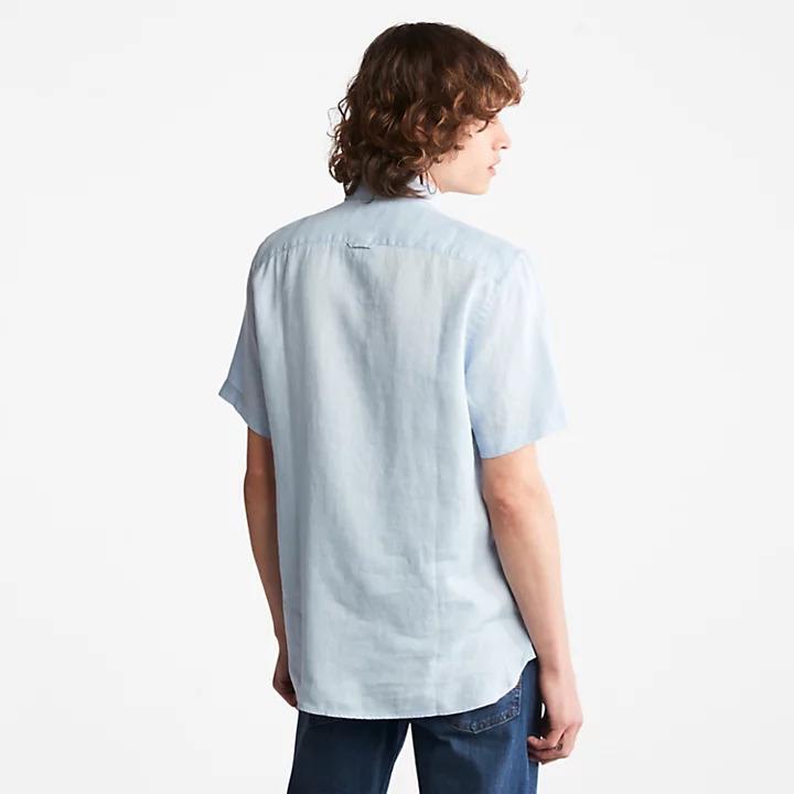 Light Blue shirt with short sleeves TB0A2DCC 9401 TIMBERLAND