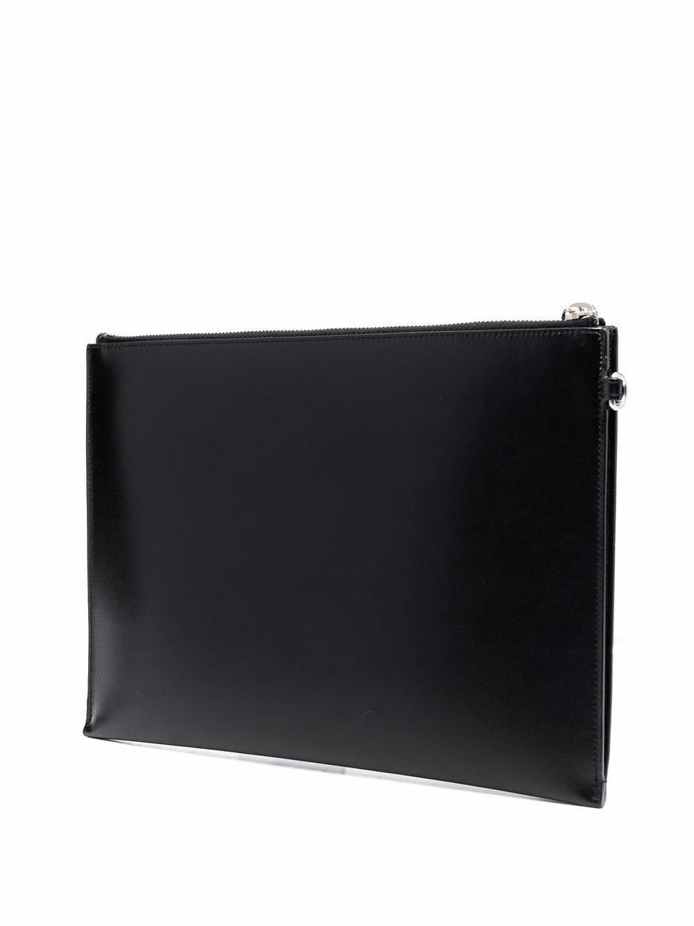 Logo plaque clutch bag 6676860SX0E 1000 SAINT LAURENT