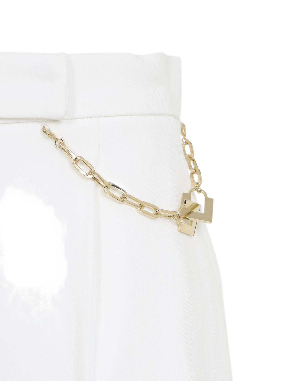 Gabardine shorts with jewel logo SH00561E2 360 ELISABETTA FRANCHI