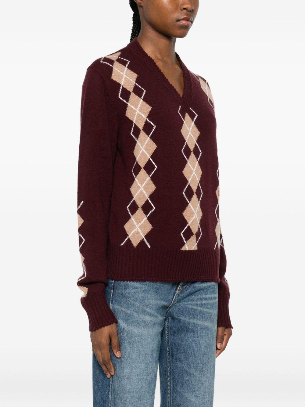 Wool And Cashmere V-neck Sweater CH25WMP01580 601 CHLOÉ
