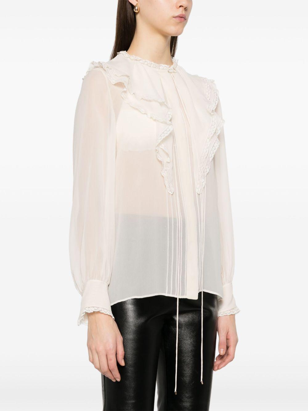 Ruffled silk blouse CH25SHT24335 115 CHLOÉ