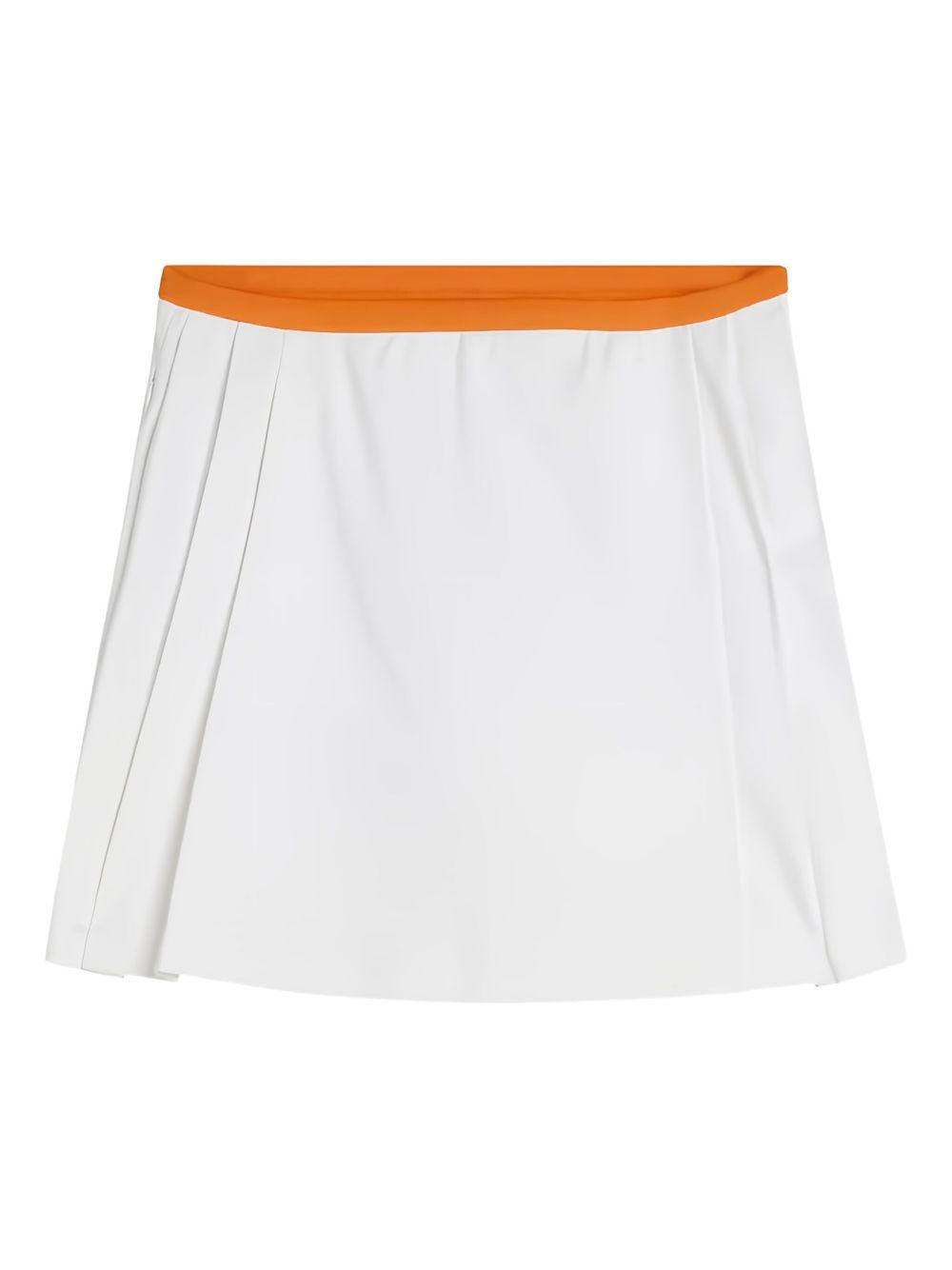 White/ orange Sierra pleat skirt GWSD07828 0000 J.LINDERBERG