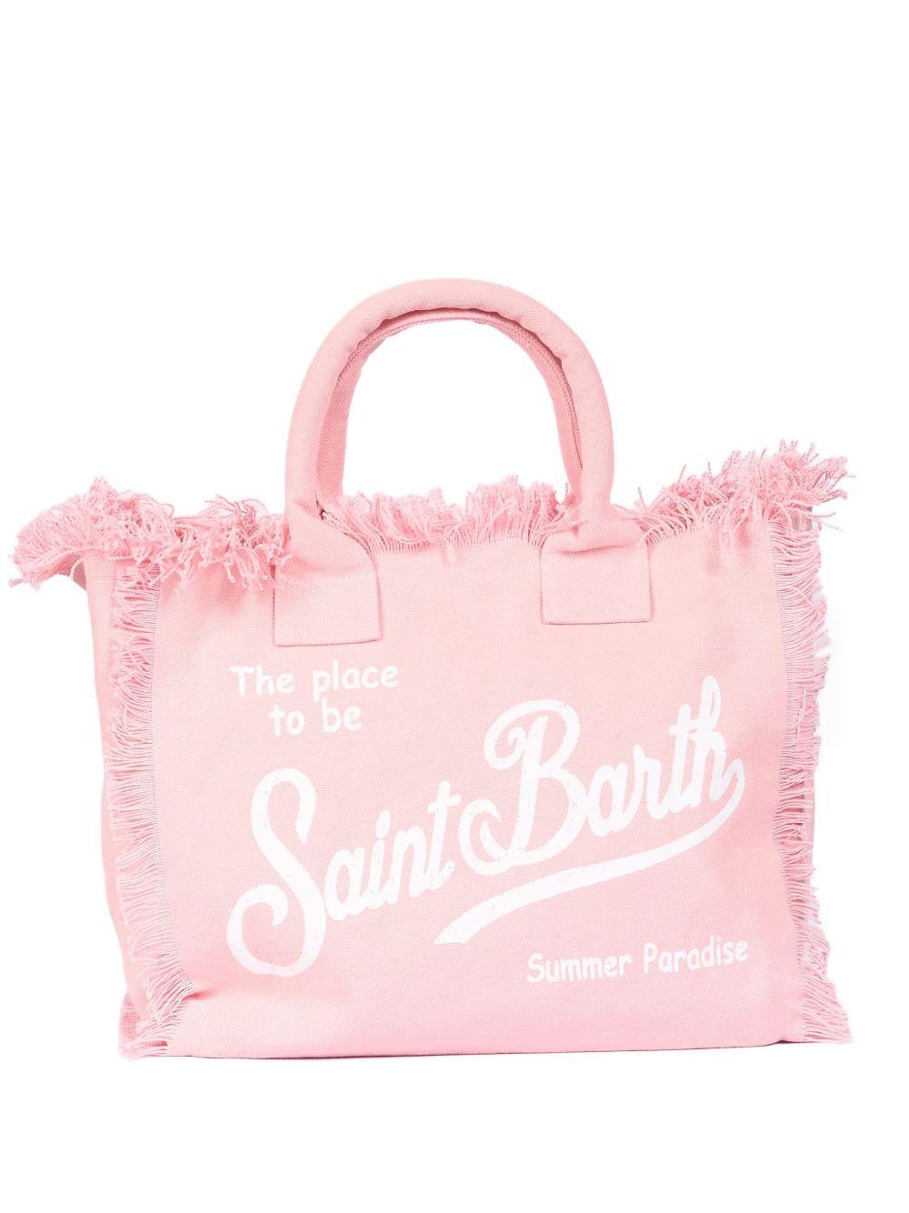 Vanity tote bag fringed VANITY 00098H21 PINK MC2 SAINT BARTH