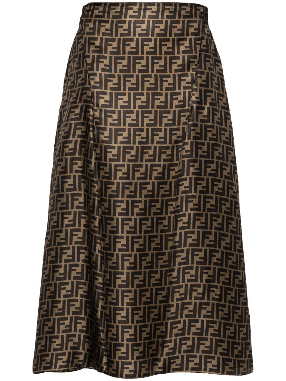 FF twill skirt FQ7601 A8G3F1440 FENDI