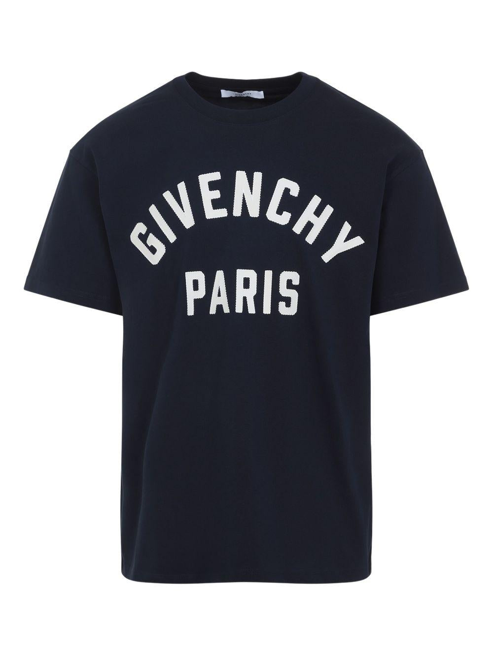 T-shirt with GIVENCHY Paris embroidery BM71NK3YRS 411 GIVENCHY