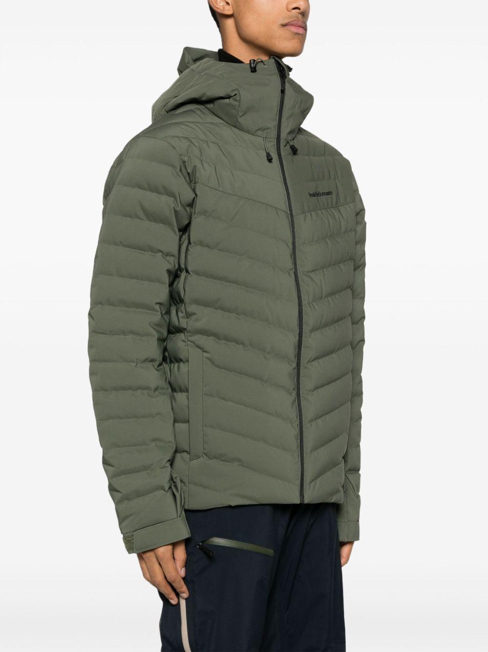 Green zfront zip fastening jacket G78022120 PINE NEEDLE PEAK PERFORMANCE