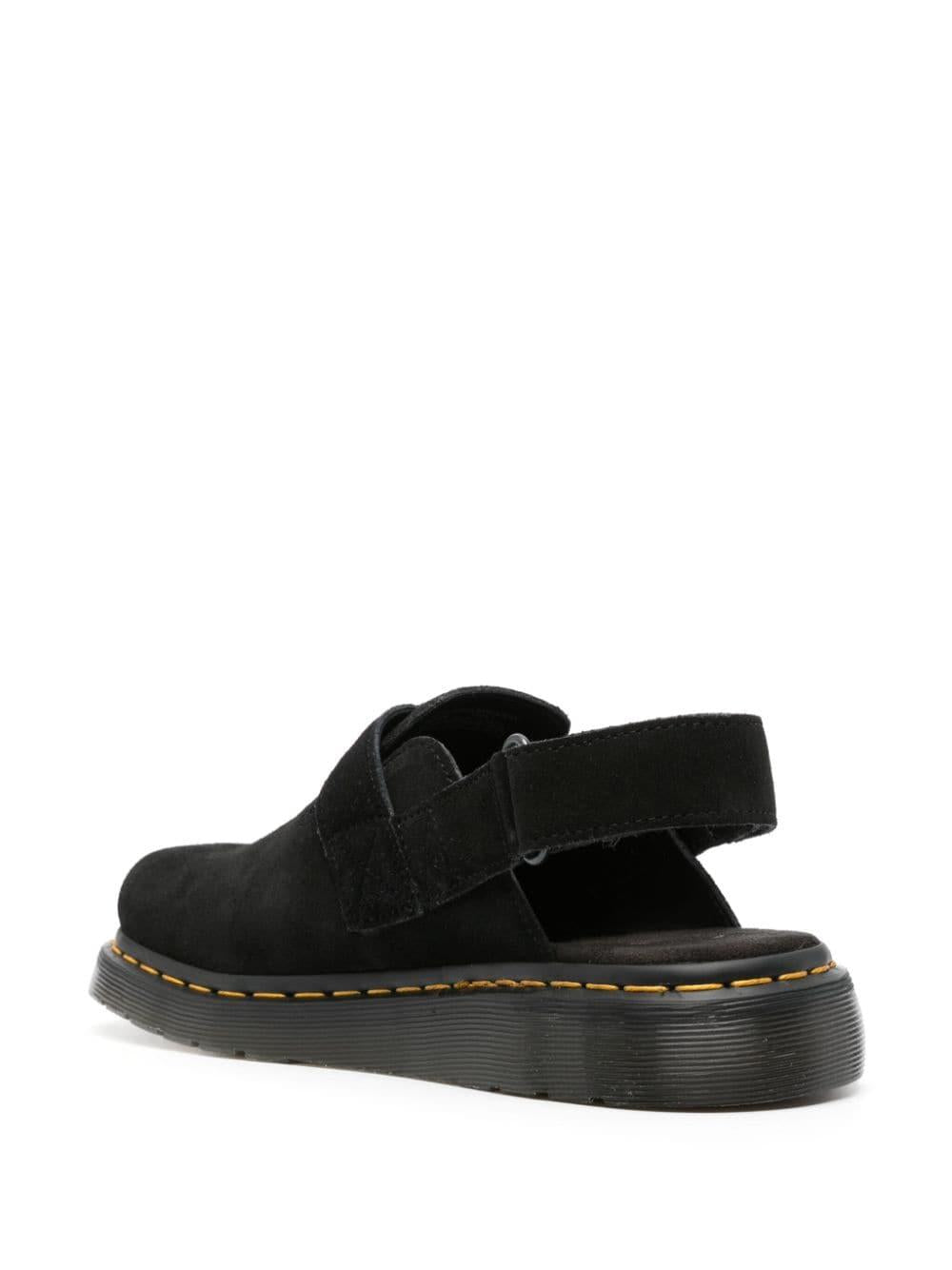 Jorge II suede sandals<BR/><BR/><BR/> 31563001 JORGE IIBLACK E.H. SUEDE DR. MARTENS