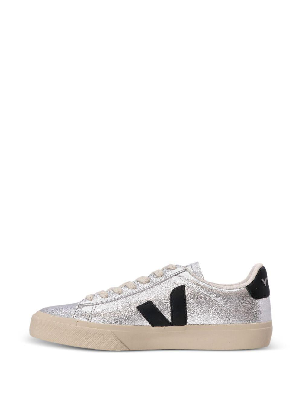 CAMPO LEATHER SNEAKERS CP0520786 SILVER/BLACK VEJA