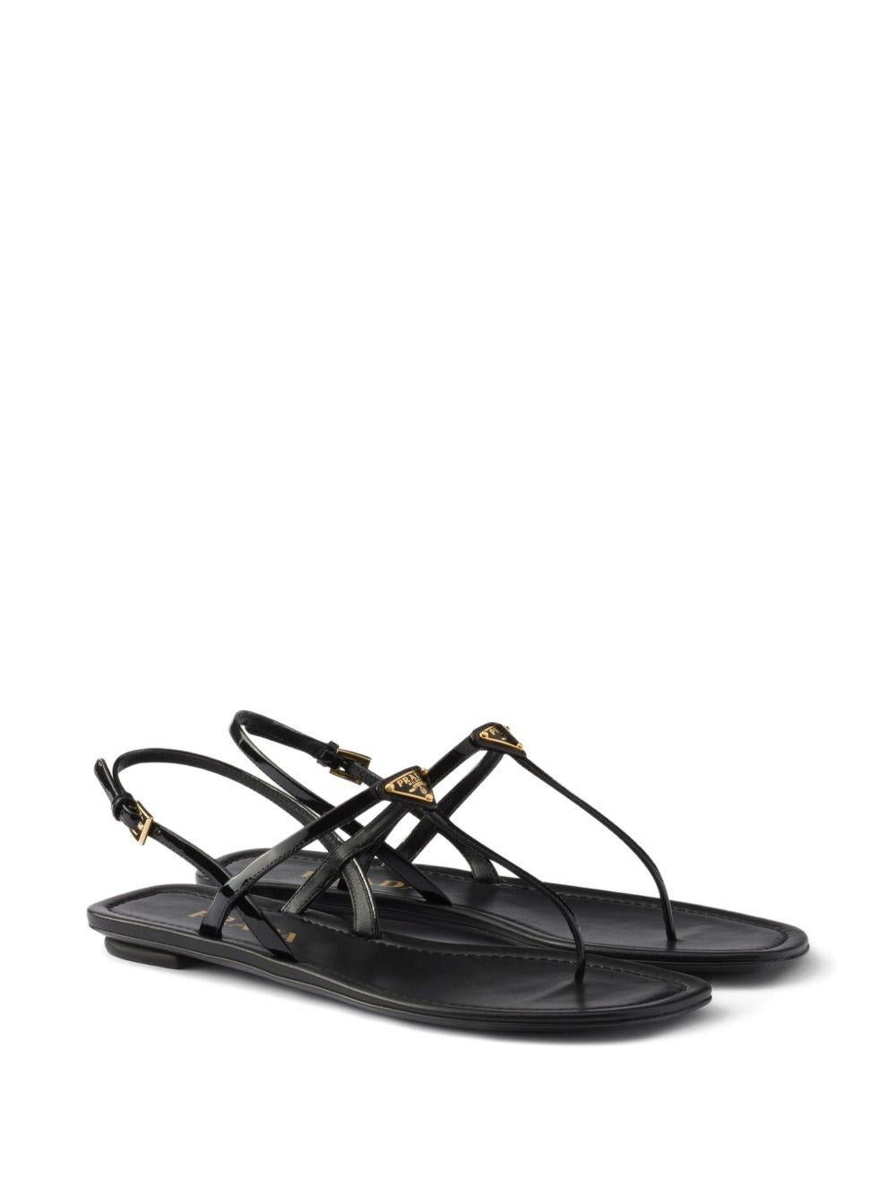 Patent leather thong sandals 1Y395O069 F-005F0002 PRADA