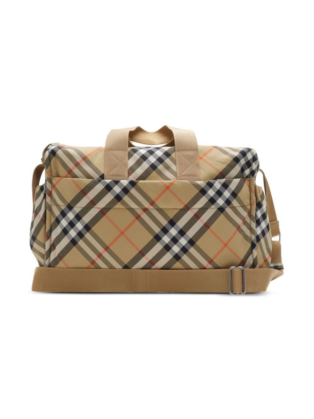 Checked changing bag<BR/><BR/><BR/> 8100214 B9368 BURBERRY KIDS