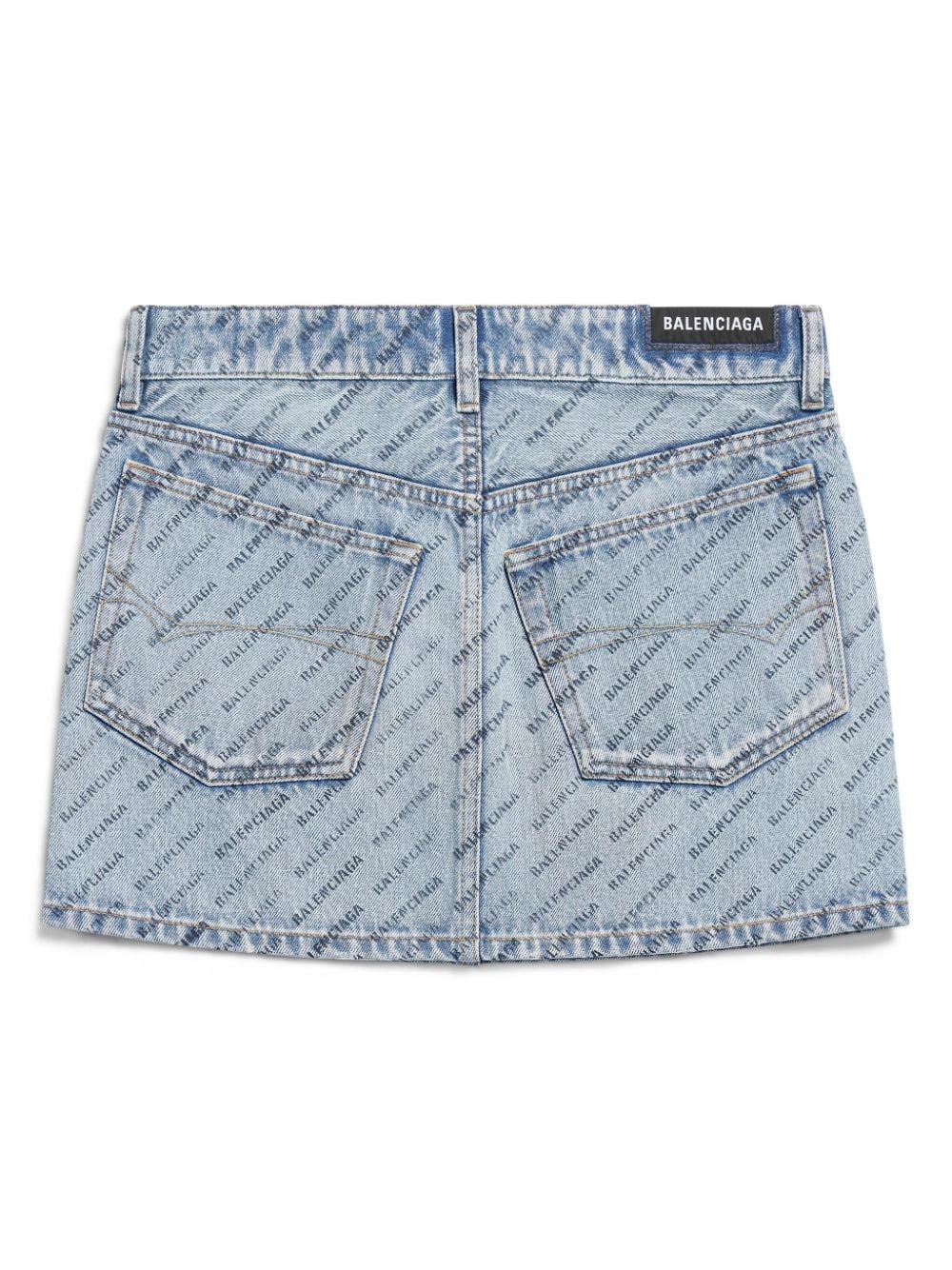 Denim skirt 744972 TQW664141 BALENCIAGA