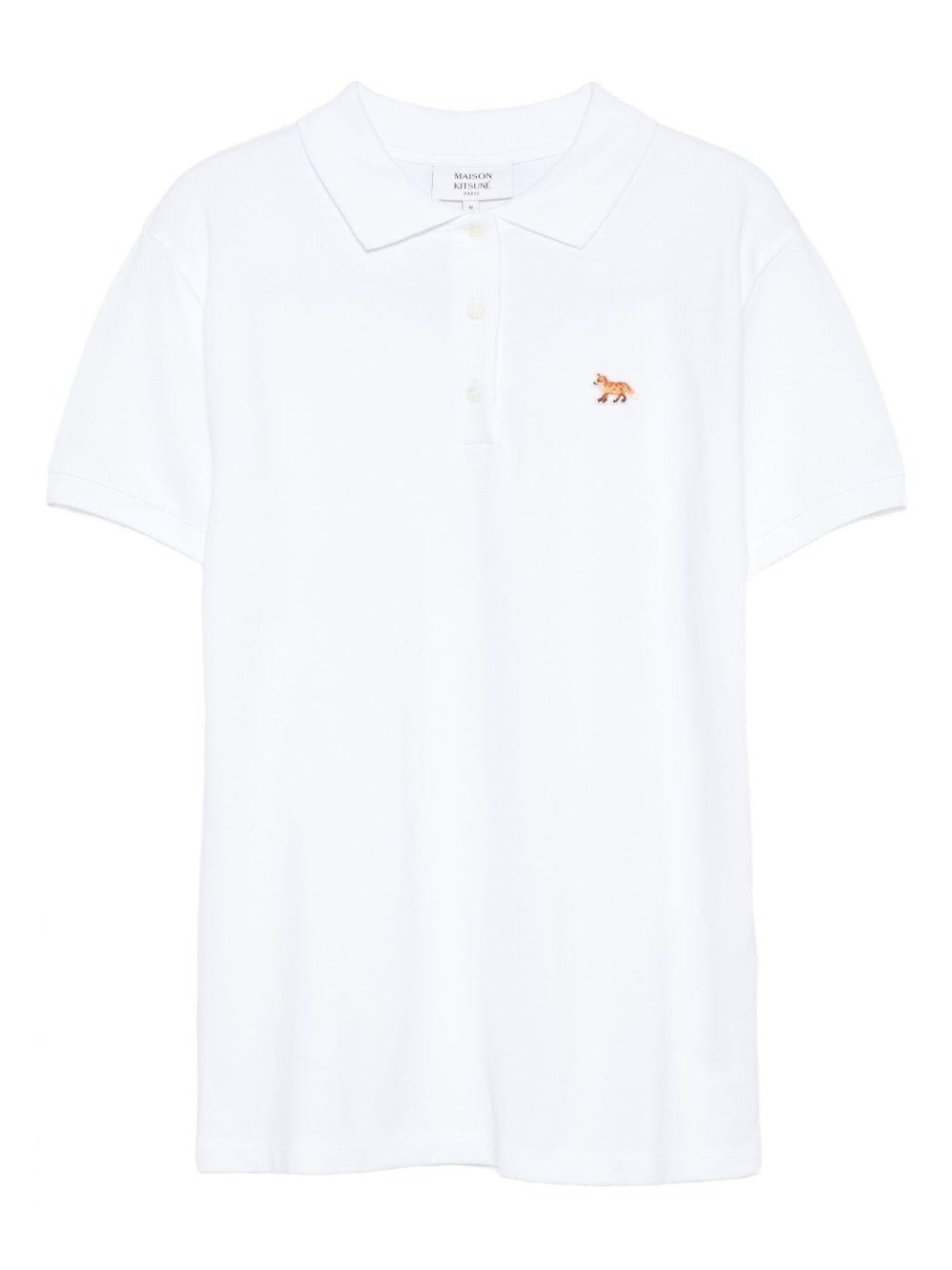fox-embroidered polo shirt OW00207KP0001 P100 MAISON KITSUNÉ