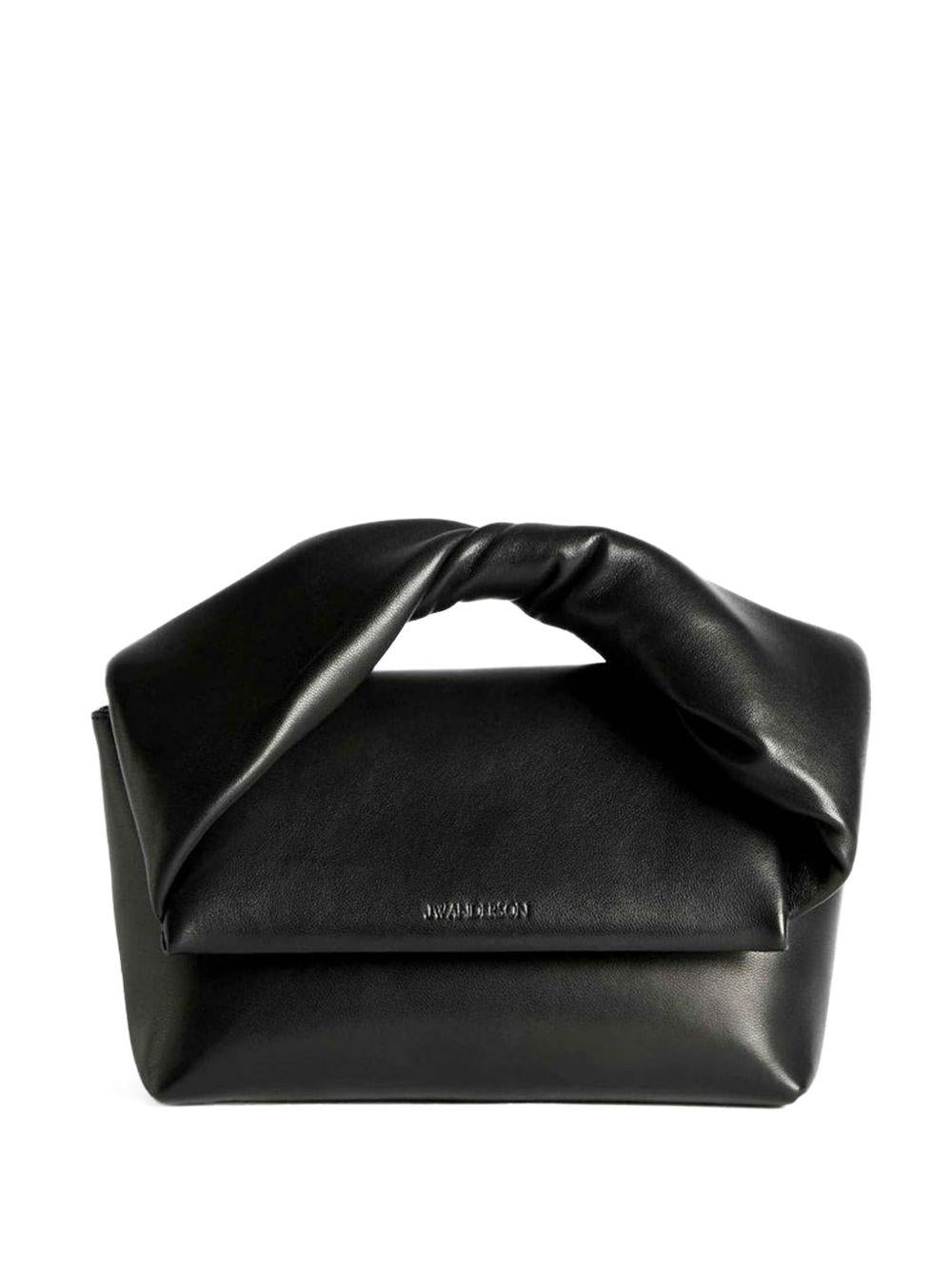 Medium twister bag in black leather HB0764 LA0384999 JW ANDERSON