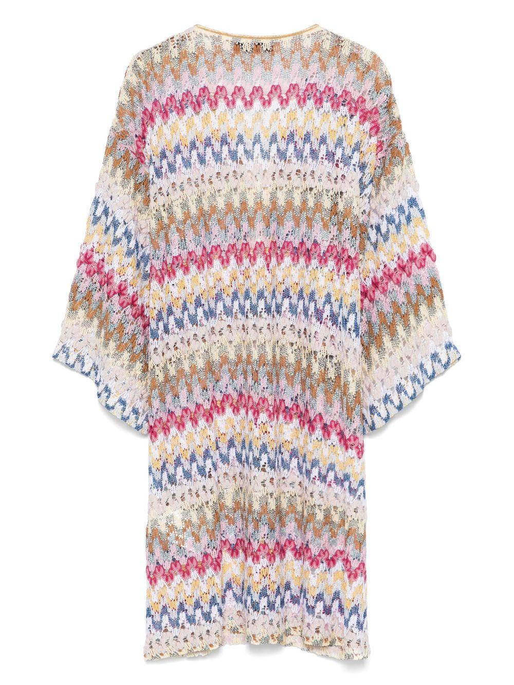 Short kaftan cover-up in viscose lamé lace<BR/><BR/><BR/> MC23SQ08 BR0000S01FQ MISSONI