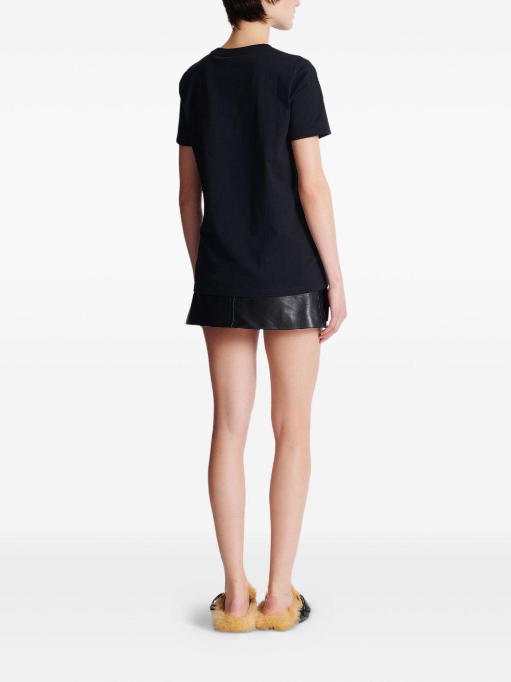 Short-sleeved Balmain Chain print T-shirt FF1EF004GE97 EAD BALMAIN