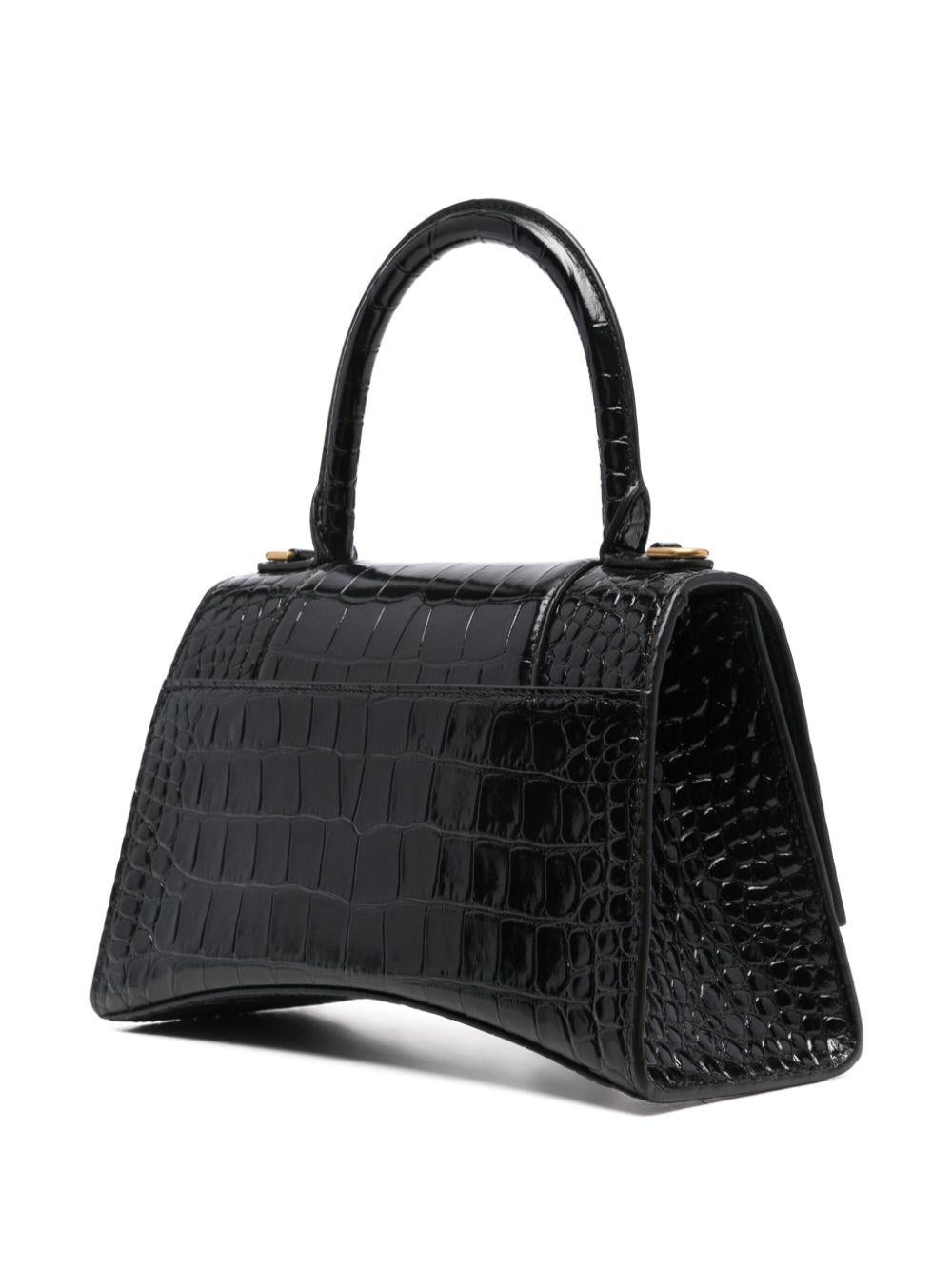 Small Hourglass top-handle bag<BR/><BR/><BR/> 593546 1LRGM1000 BALENCIAGA