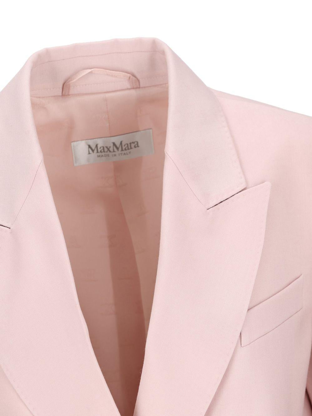 Double-breasted wool, mohair and silk blazer 2611041171 MXMOMBROSA022 MAX MARA
