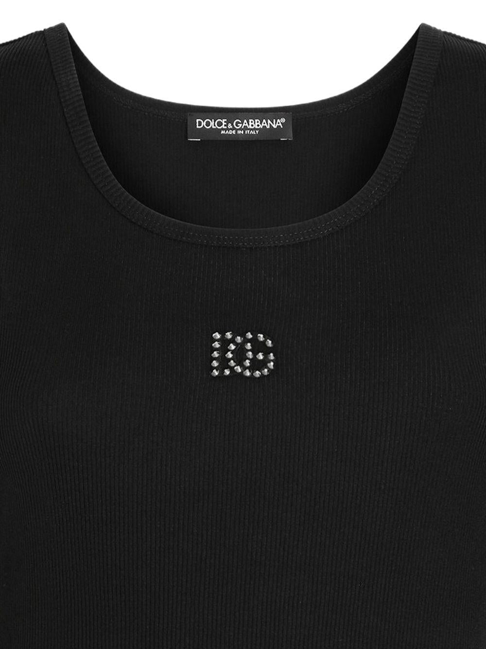 ribbed logo tank top F8V40Z GDDL8N0000 DOLCE & GABBANA