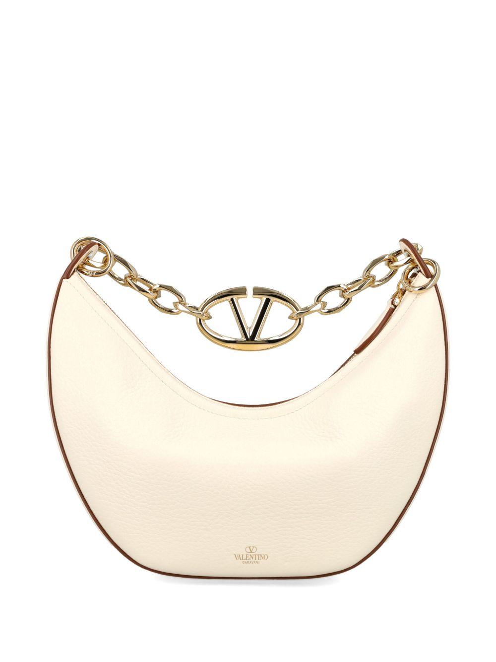 Small VLogo Moon leather shoulder bag<BR/><BR/> ZW2B0Q42JDK 098 VALENTINO GARAVANI