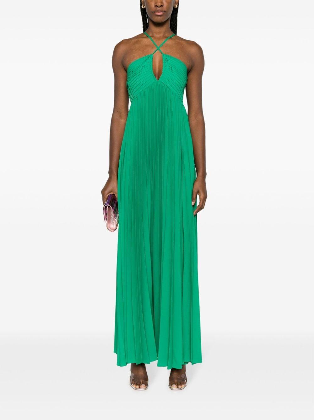 Palmer pleated long-length dress D725201 PALMER24005 P.A.R.O.S.H.