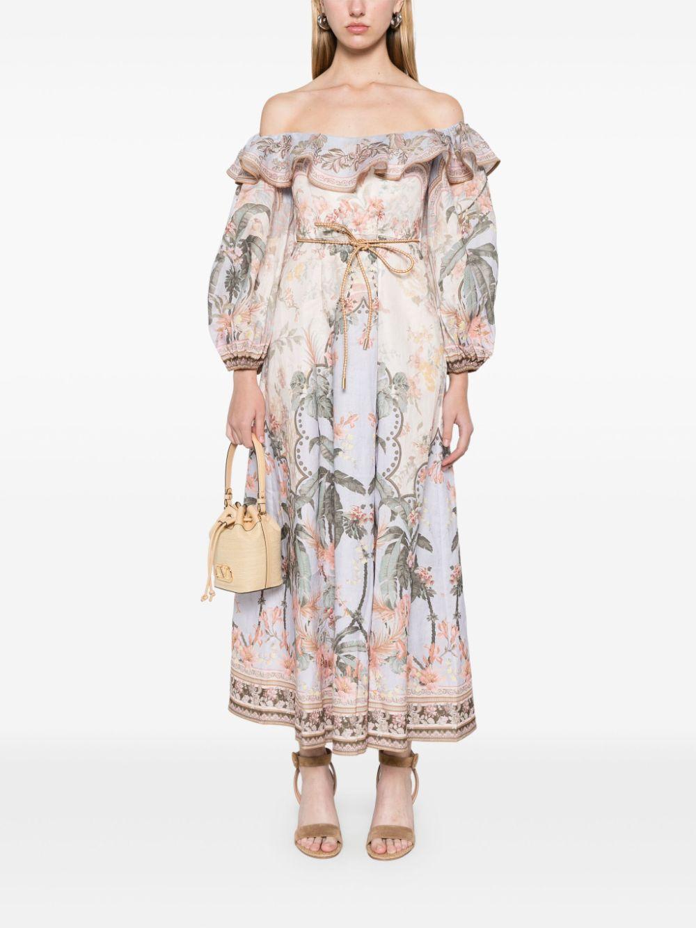 Wylie midi dress<BR/><BR/><BR/> 1718DRS251 BUF ZIMMERMANN