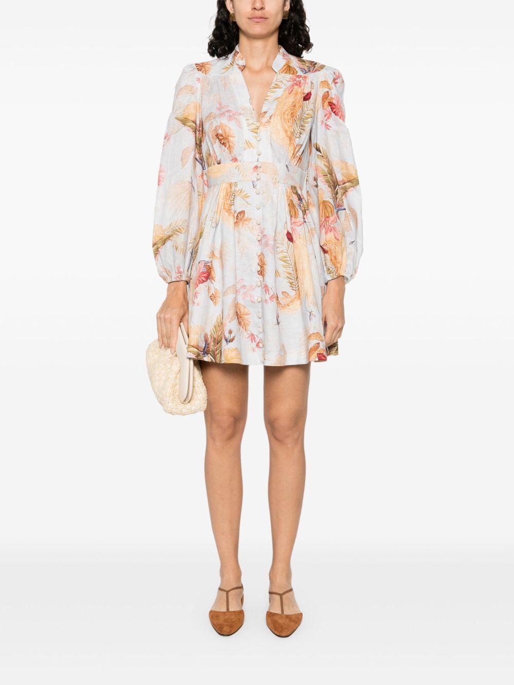 Ascension plunge mini dress 5147DSS253 LBPFL ZIMMERMANN