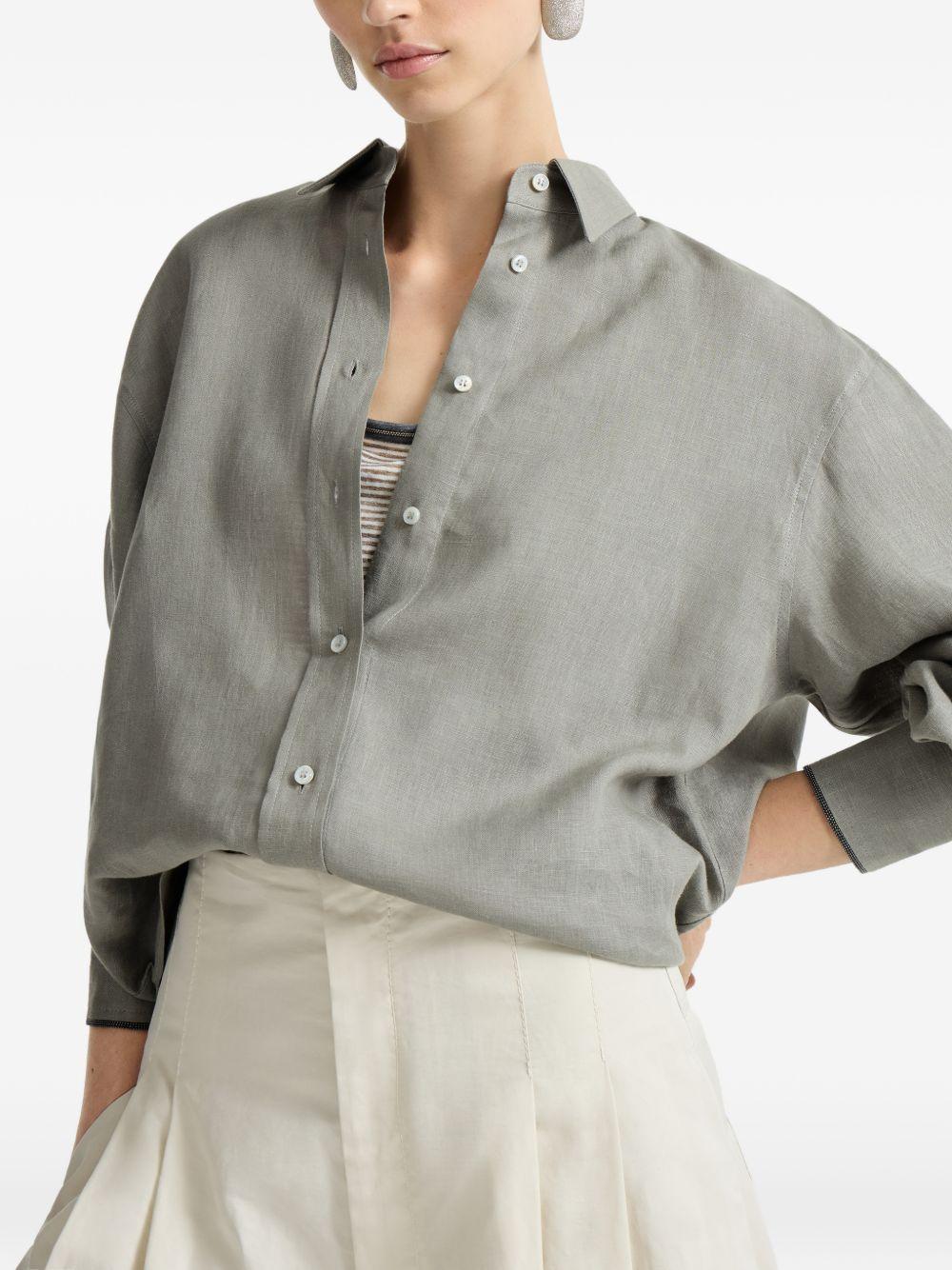 Monili linen shirt MA698MQ906 C1063 BRUNELLO CUCINELLI