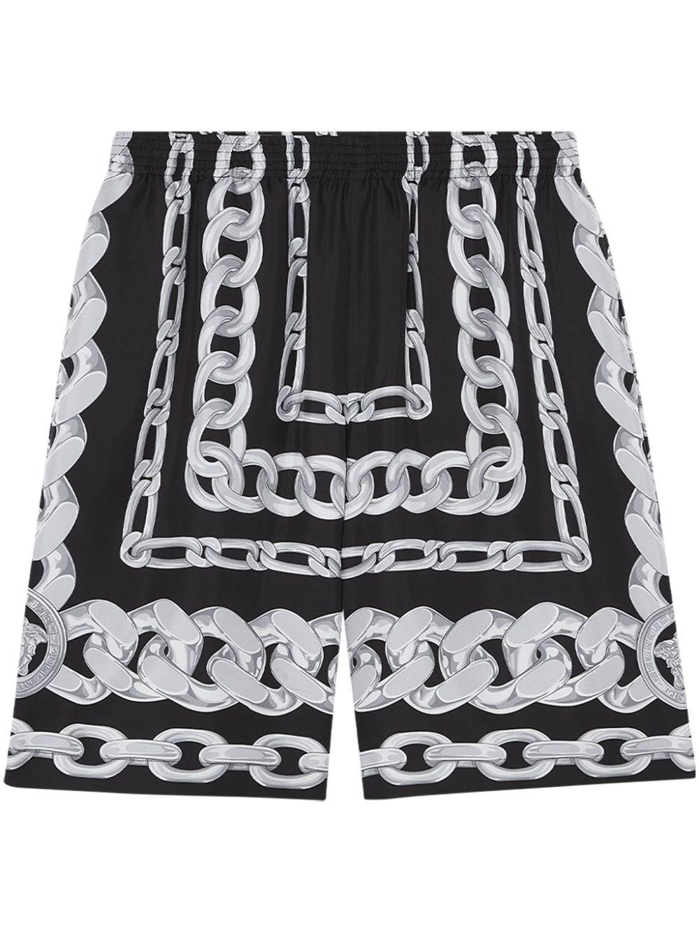Silk shorts 1002476 1A133975B950 VERSACE