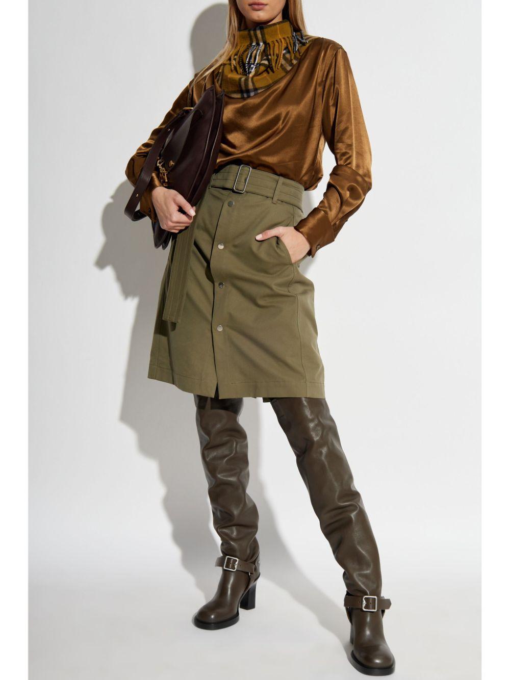 Blouse with high neck and fringes 8099116 C1428 BURBERRY