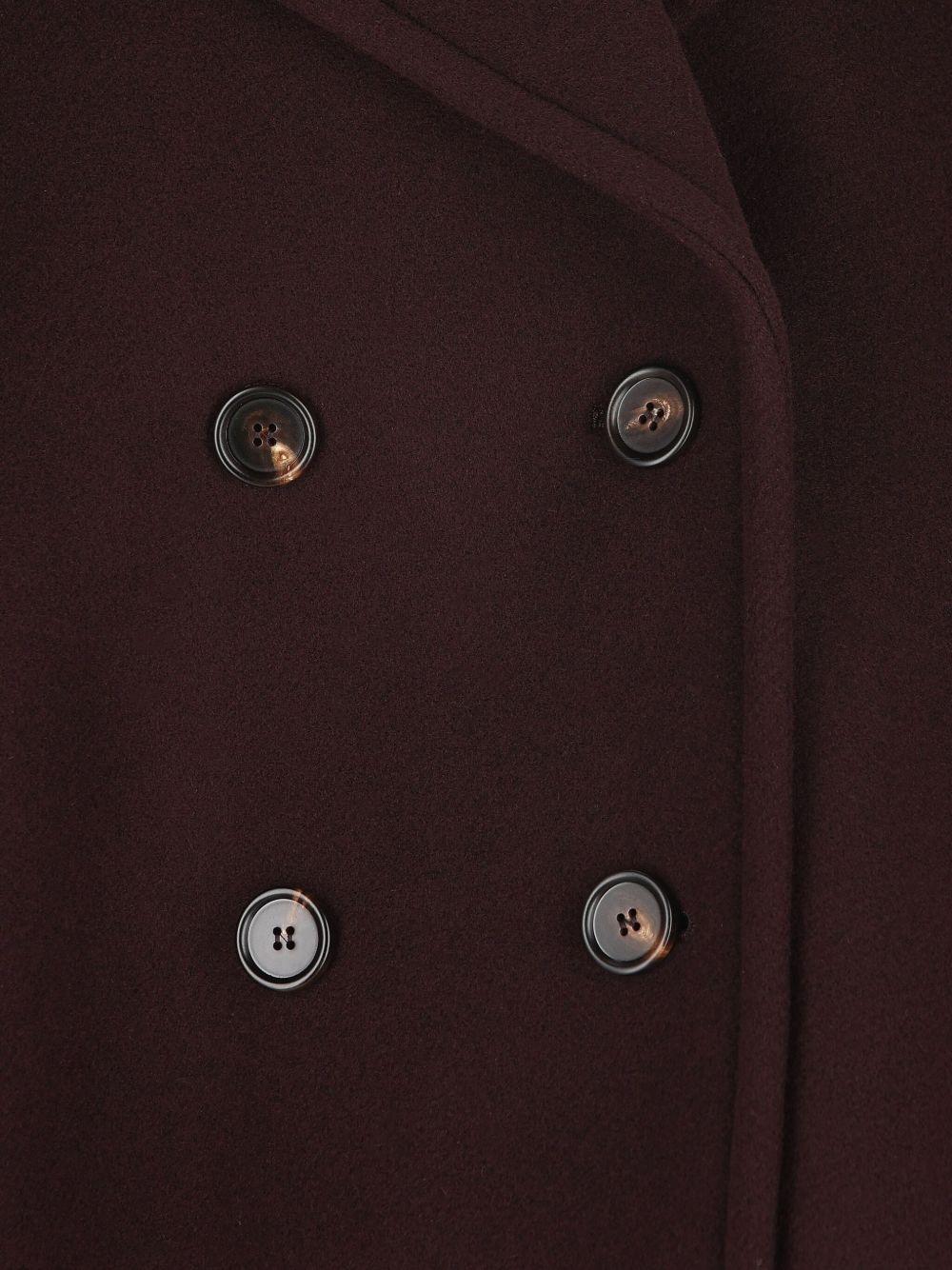 Oversized short coat in wool CH25WMA96272 56B CHLOÉ
