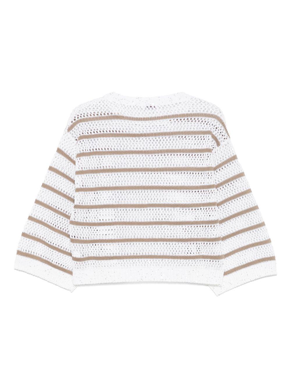 Striped sweater<BR/><BR/><BR/> MCO558900 COW29 BRUNELLO CUCINELLI