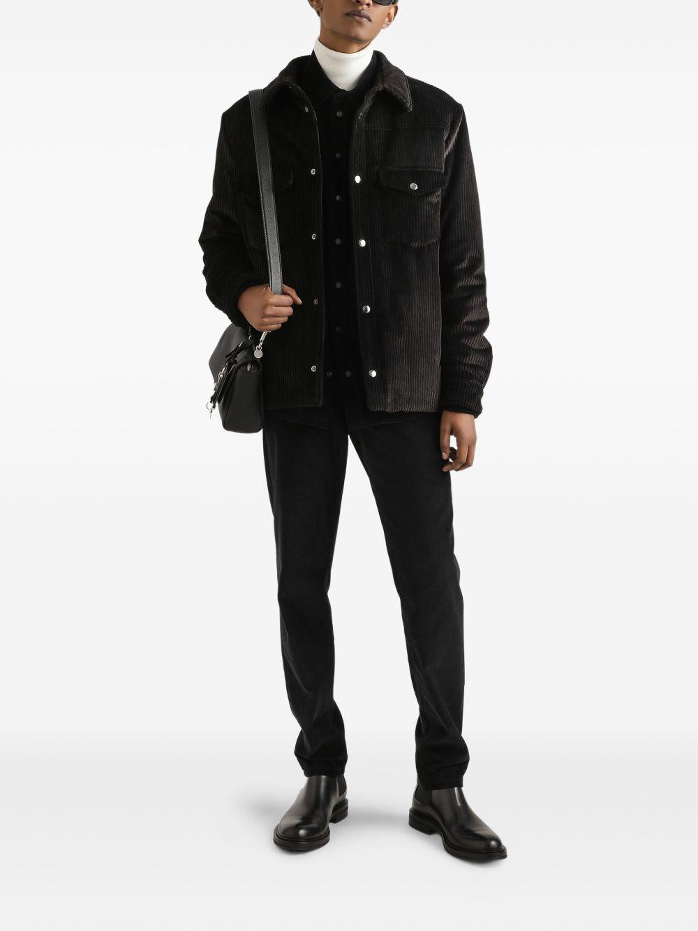 Cotton and cashmere regular trousers GYJCCT GJ589N0000 DOLCE & GABBANA