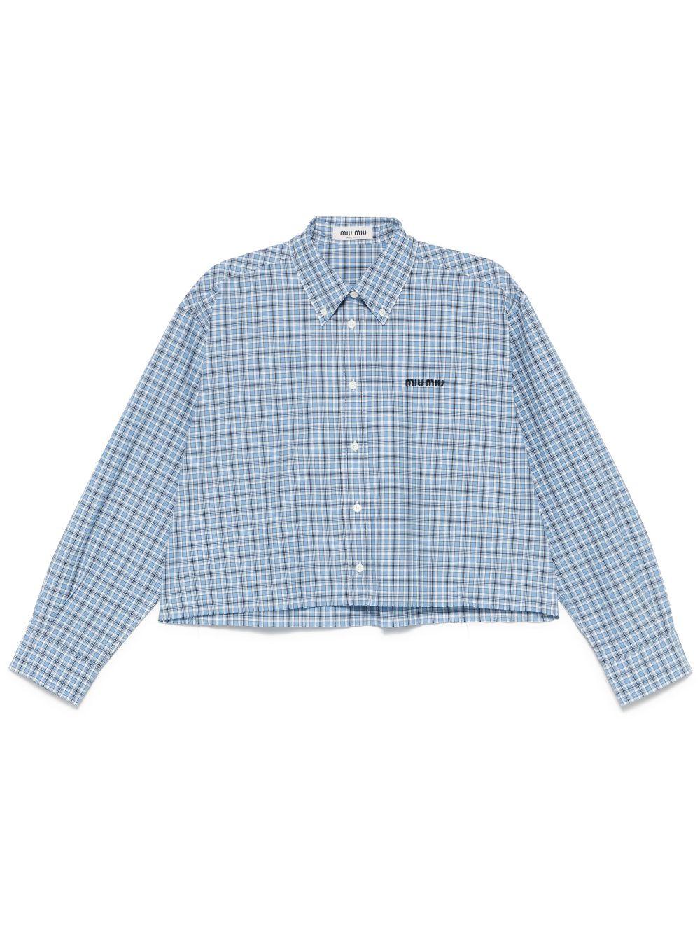 Checked shirt<BR/><BR/><BR/> MK1659 16MKF0QY6 MIU MIU