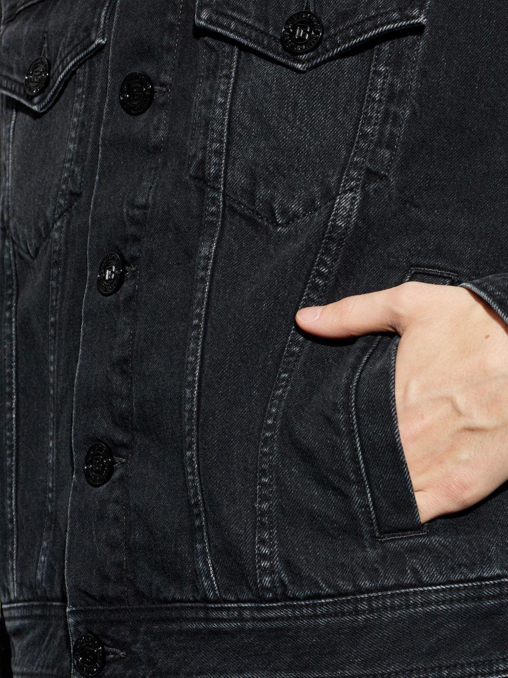 Denim jacket with buttons GH1TC330DG13 0PC BALMAIN