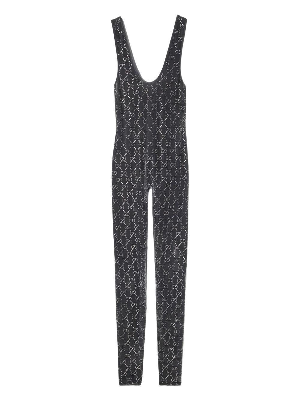 GG crystal embroidered jumpsuit 850293 XUANS1037 GUCCI