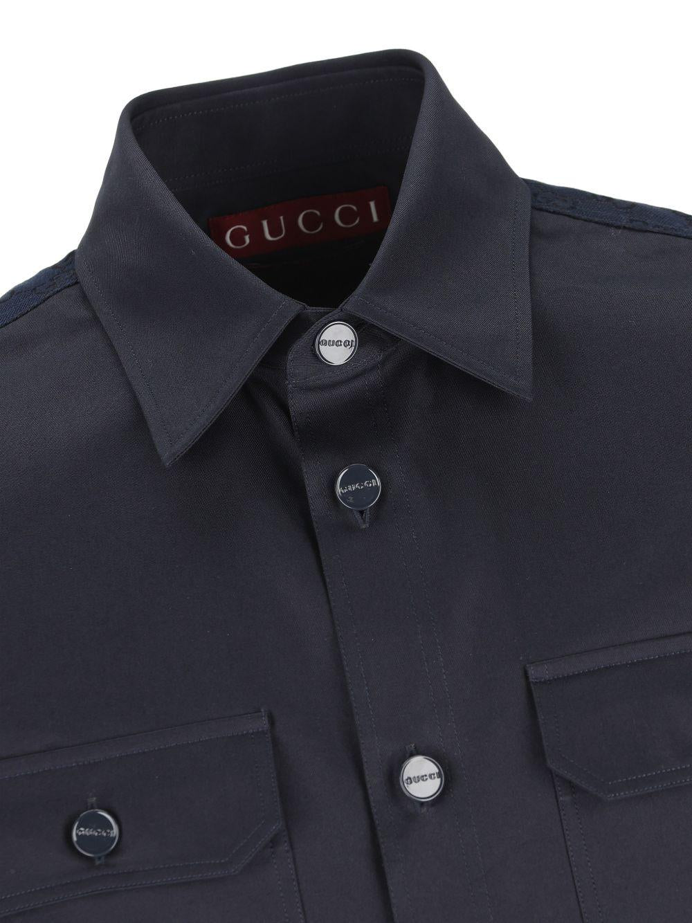 Cotton twill shirt 851708 ZAQH54440 GUCCI