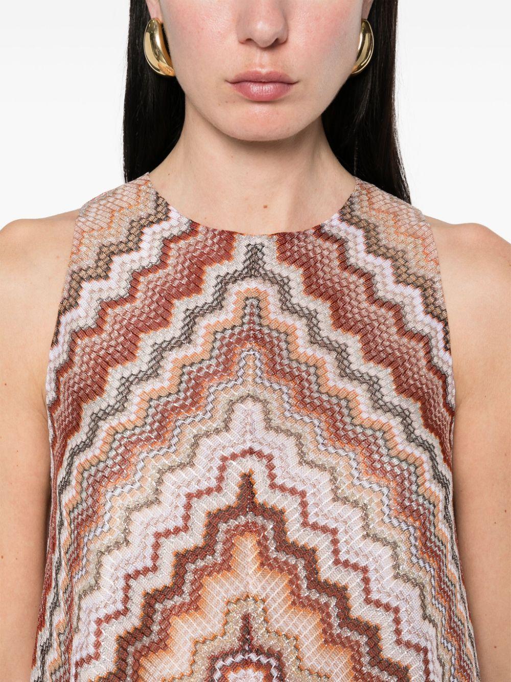 A-line zigzag patterned dress<BR/><BR/> DS25SG1L BR00ZVS10BB MISSONI