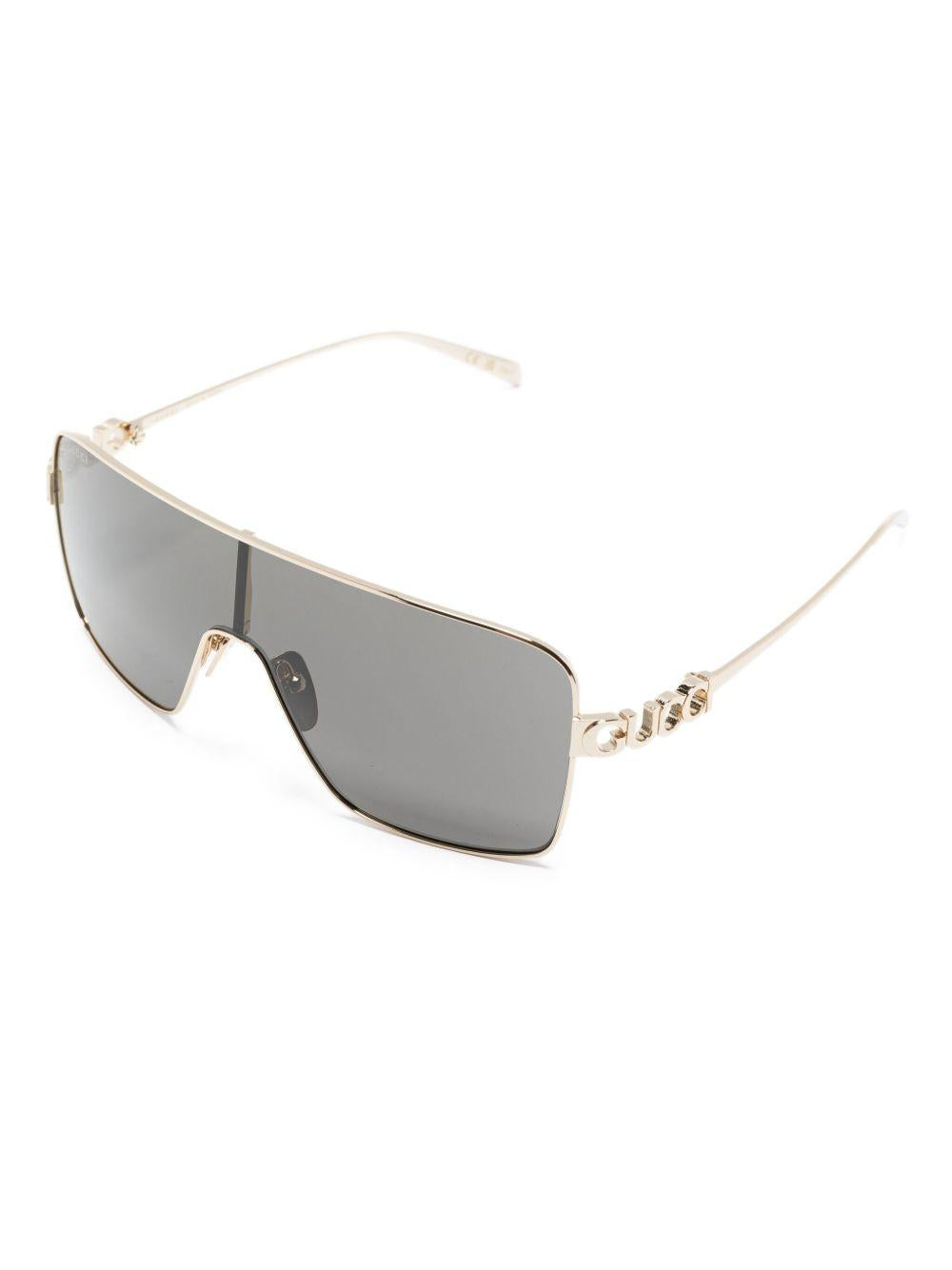 Rectangular sunglasses in metal 839994 I33308012 GUCCI