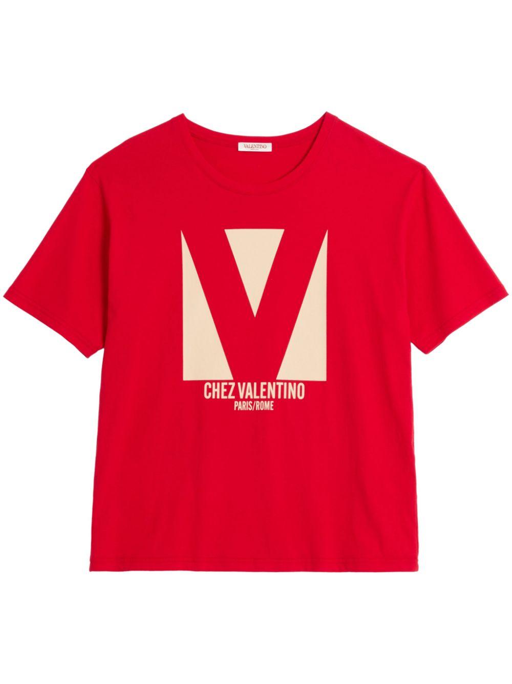 Chez Valentino T-shirt<BR/><BR/><BR/> 6V3MG16PAQ9 157 VALENTINO GARAVANI