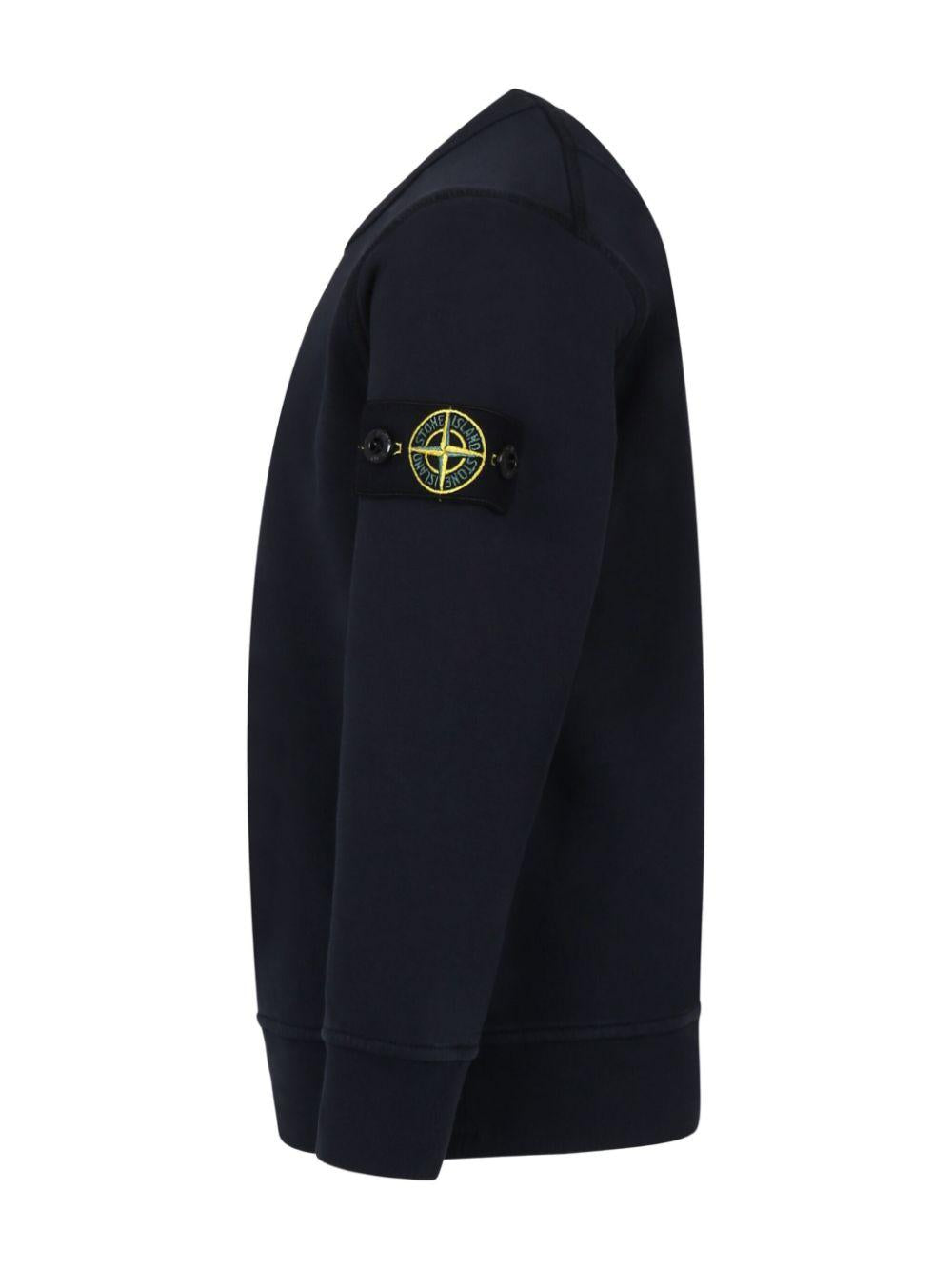 Compass-badge sweatshirt<BR/><BR/><BR/> 61000 11V0020 STONE ISLAND KIDS