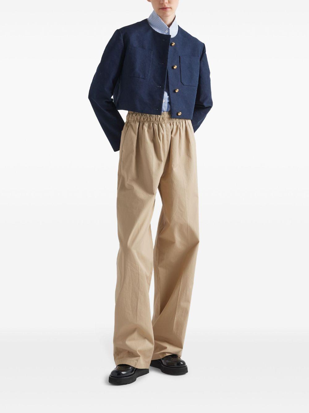 Triangle logo trousers P289H 1BMSF0065 PRADA