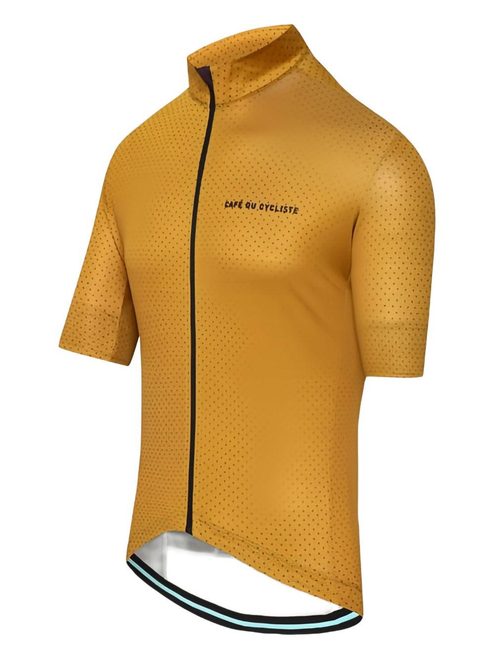 FLEURETTE Lightweight Cycling Jersey FLEURETTE JERSEY GOLDEN OLIVE CAFÉ DU CYCLISTE