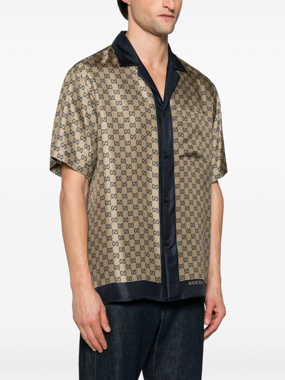 Printed silk shirt<BR/><BR/><BR/> 794907 ZASG34270 GUCCI